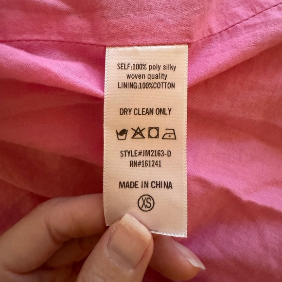 J.Marie The Rosie Ruched Smocked Mini Dress Pink Size XS - Picture 10 of 10